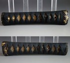 Tsuka Hilt Handle Dog Menuki Kiri Fuchi Kashira Samurai  Sword Fitting Tsuba