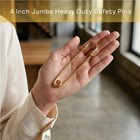 15pcs Extra Large Heavy Duty Safety Pins  4 Inch Jumbo Big Giant Safety Pins 