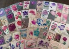 Huge estate-lot-of 110   airbrushed velvet embossed antique greetings-postcards 