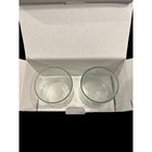 Citrine Atlas Collection Cocktail Glasses Set Of 2 Brand New 10oz Bubble Glass