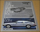 1978 Toyota Celica Print Ad Car Automobile Advertisement Winston Cigarettes Vtg