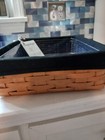 New With Tags Longaberger Basket  This Basket Is Complete With Black Fabric And 