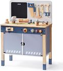 Robud Wooden Tool Bench For Kids Toy Play Workbench Workshop With Tools Set