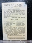 1930s Mickey Mouse Walt Disney Bell Bread Recipe Card Minnie Driving