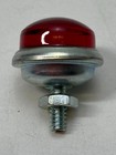 Nos Motorcycle Bicycle 1  Glass Reflector License Plate Red Domed  17