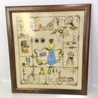 Vtg Finished Framed Crewel Embroidery Spinnerin Nostalgia 326 Elaine Thompson