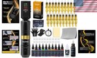 Wireless Tattoo Kit Complete For Beginners Pen Machine With Power Supply Needles
