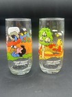 Vtg 1965 Set Of 2 Peanuts Mcdonald   s 6   camp Snoopy Collectible Drinking Glasses