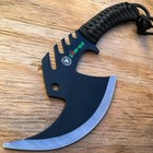 Tactical Zombie Tomahawk Throwing Fixed Blade Axe Hatchet Camping Survival Knife