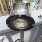 Vintage Brass Bronze Light Battle Ship Fresno Lens 12 Pounds Fl Estate