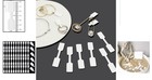 500-pcs Elegant White Adhesive Jewelry Price Tags - Perfect For Display   Cra   
