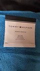 New Tommy Hilfiger Modern American 30 X 54 Swedish Blue Cotton Bath Towel