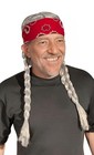 Handinhandcreations Willie Braided Long Wig With Red Bandana - Country Star C   