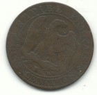 Very Nice 1856 K French  france  5 Centimes Coin-dec340