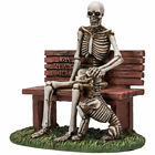  Skeleton And Dog Love Never Dies Skull Figurine Statue Skeleton Halloween