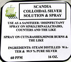 Colloidal Silver Solution 60 Ppm Spray Chemical Free Disinfectant