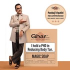 Ghar Soaps Sandalwood Saffron Bath Soap Paraben Free Glowing Skin Pack Of 3