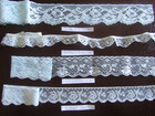 Lot Of 30 Yds Vtg modern Lace Trim Ending Sewing Craft Doll Making Multi-colored