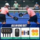Carbon Fiber Pickleball Paddle Set Of 4 Usapa Approved Tournament - Mx06