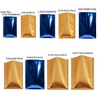 Variety Of Colors   Sizes Flat Mylar Foil Heat-sealable Open Top Pouch Bag M1