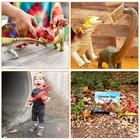6 Pack Jumbo Dinosaur Toys For Kids 3-7 Yrs Old Birthday Gifts Play Set