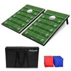 Gosports 3 x2  Folding Cornhole Boards Football Tailgate Edition Toss Game Set
