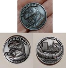 Godzilla Coin 1954 Kaiju Bay In Zilla We Trust Oh No There Goes Tokyo Metal Coin