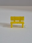 Vintage 1970s Marx Navarone Play Set Bench   Bed Yellow Plastic Accessories