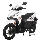 X-pro Orion 200 Moped Scooter With 14  Alloy Wheels electric kick led Headlight