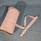 Vintage Pink Eyelet 1  Wide Trim Cotton Lace Lot Of 10 Yds Crafts Nos Broderie 