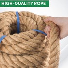 Orlang Manila Rope 1-1 2 Inch X 50ft Natural Hemp Heavy Duty 4-strand Twisted