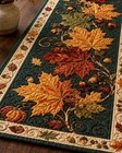 Quilted Maple Leaf Table Runner  Autumn Pumpkin Thanksgiving Decor  Cottagecore