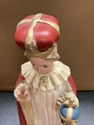 Vintage Infant Of Prague Chalkware Statue Child Jesus Religious Figure 17    Nice 