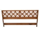 1960s Mid Century Modern Drexel King Headboard - Walnut Finish Mcm Retro Design