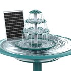 3 Tier Solar Birdbath Fountain 6 5w Solar Powered Outdoor Garden Water Feature