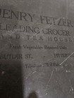 Oval Metal Purity Advertising Grocer   Tea House Tray 3 Digit Phone Number