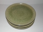  4  Very Rare 1970 s Handmade Signed Thai Celadon Jade Crackle 11  Dinner Plates
