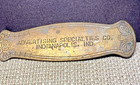 Vintage Brass Letter Opener Advertising Specialties Co Indianapolis Indiana