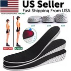Unisex Invisible Height Increase Insoles Heel Lift Taller Shoe Inserts Pad New
