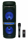 Rockville Go Party X10 Dual 10  Rechargeable Karaoke Machine System    3  Mics