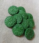 Antique Czech Glass Buttons - Vintage - Art-deco - 1920  s-1930  s  10pcs  - H073