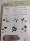 Stampin  Up Perpetual Birthday Calendar Clear Stamp Set 24 Stamps Months 