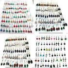 Jasper   Mix Gemstone 925 Sterling Silver Plated Wholesale Women Lot Earrings