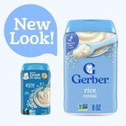 Gerber Rice Baby Cereal Single Grain First Foods Non Gmo - 8 Oz - Pack Of 2