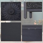 Accent Cabinet Sideboard Buffet Storage Distressed Cabinet With 2 Carved Doors