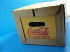 Nos Vintage 1940s Coca Cola Box Crate Cardboard Coke Bottle Carrier Advertising