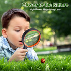 2pcs Magnifying Glass  10x Large Handheld Magnifier For Kids seniors