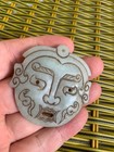 Excellent Rare Chinese Hetian Jade Hand Carved  ancient Mask  Pendant