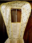 Nwot          Vintage Kitchen Bib Apron W ties Pocket         