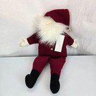 Woof   Poof  13  24  Musical Santa Claus Plush Christmas Doll Shelf Sitter